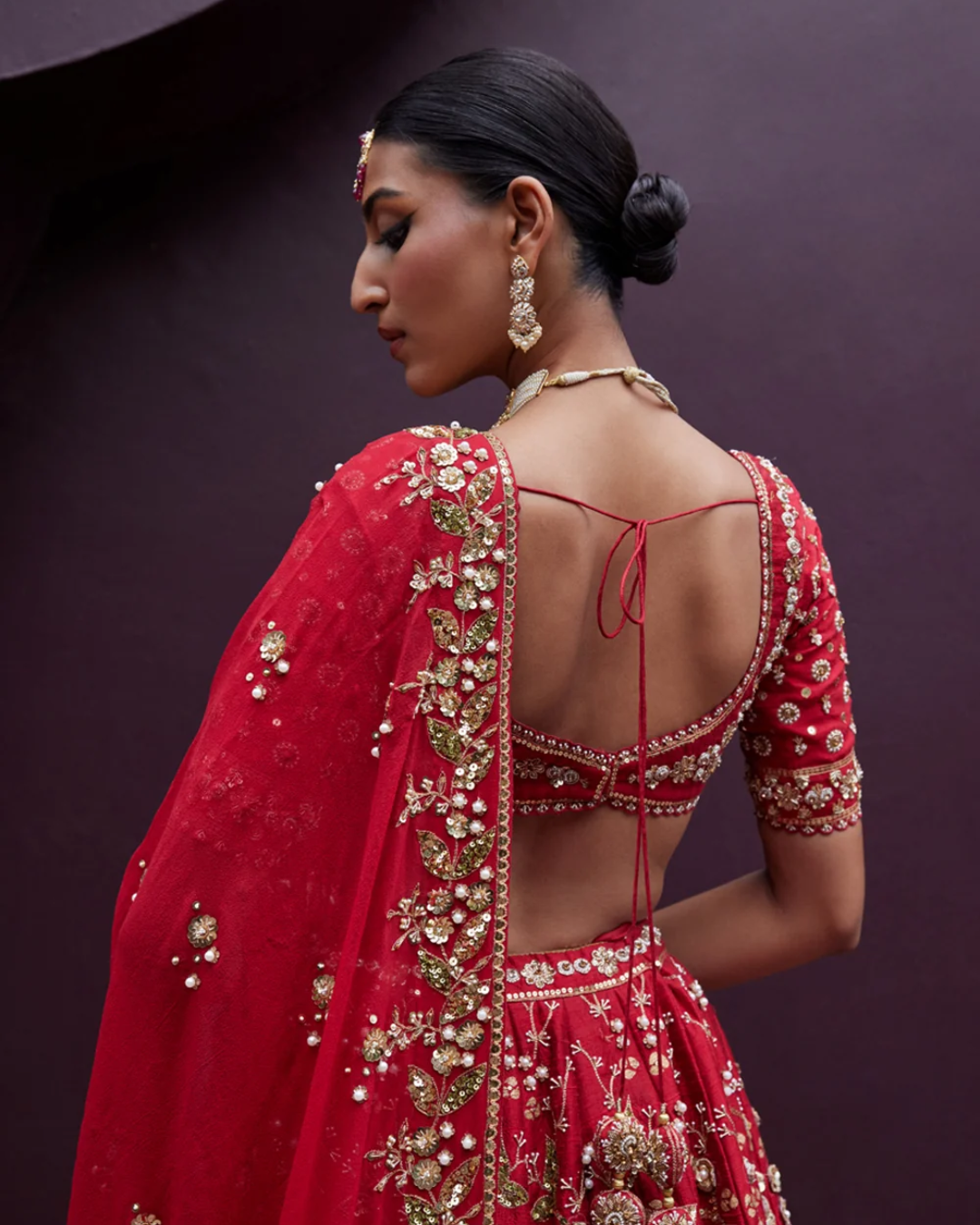 Prevasu - Red Bridal Lehenga Set From Eraya