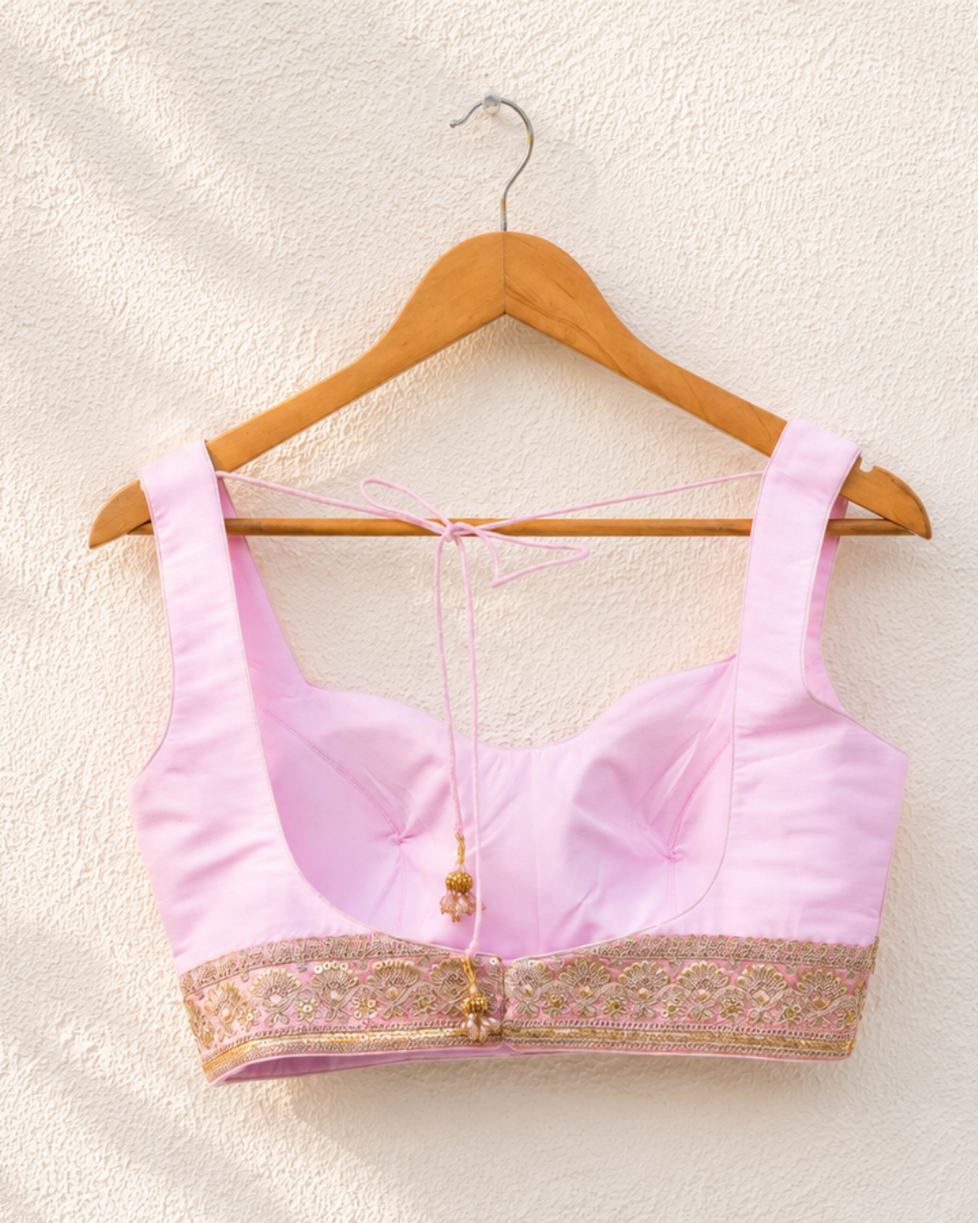 Anisha Shetty - Pink Stonework Lehenga Set