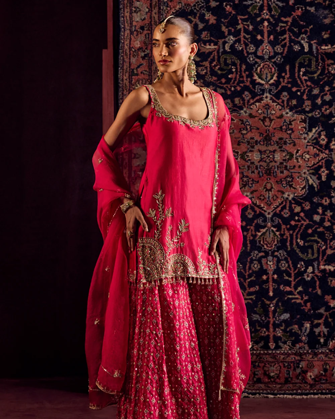Prevasu - Rani Pink Sharara Set From Raabta