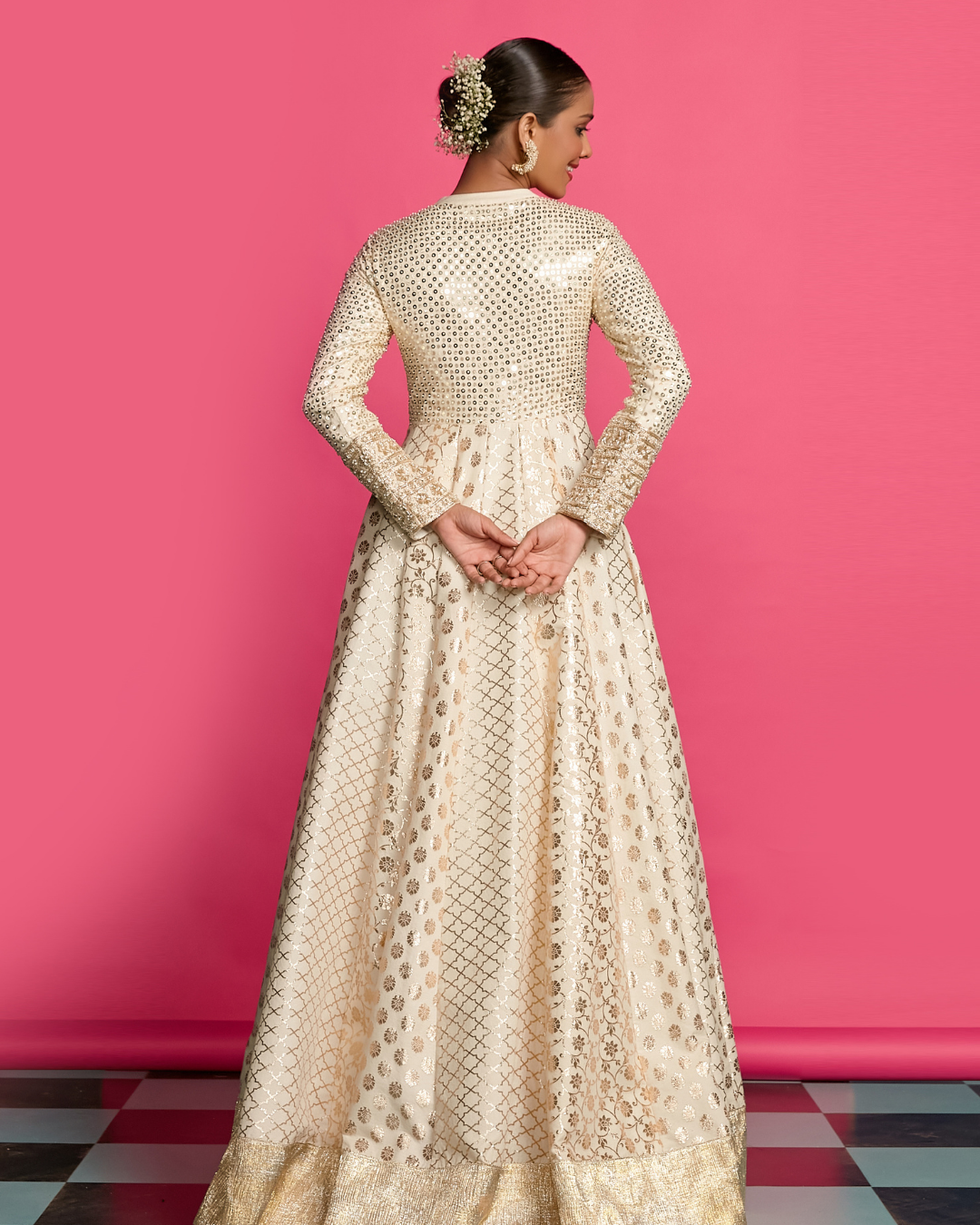 Priyanka Jain - Pearl Empress Anarkali Set From Riyasat