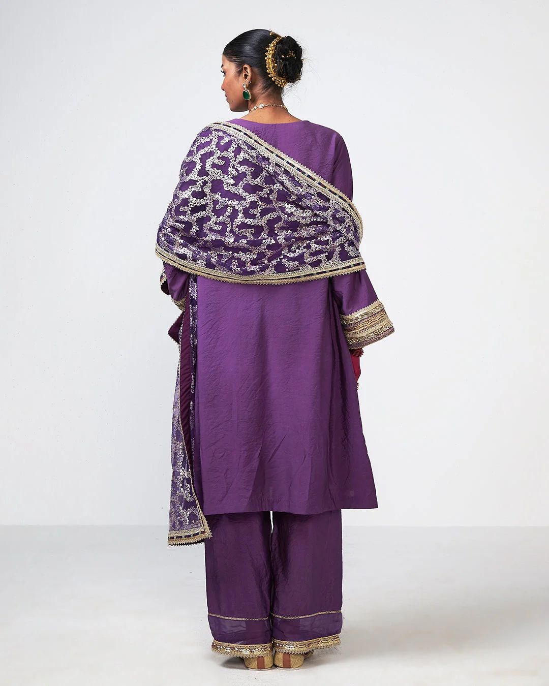 Rishi and Vibhuti - Jamun Choga Set From Gulon Ke Rang