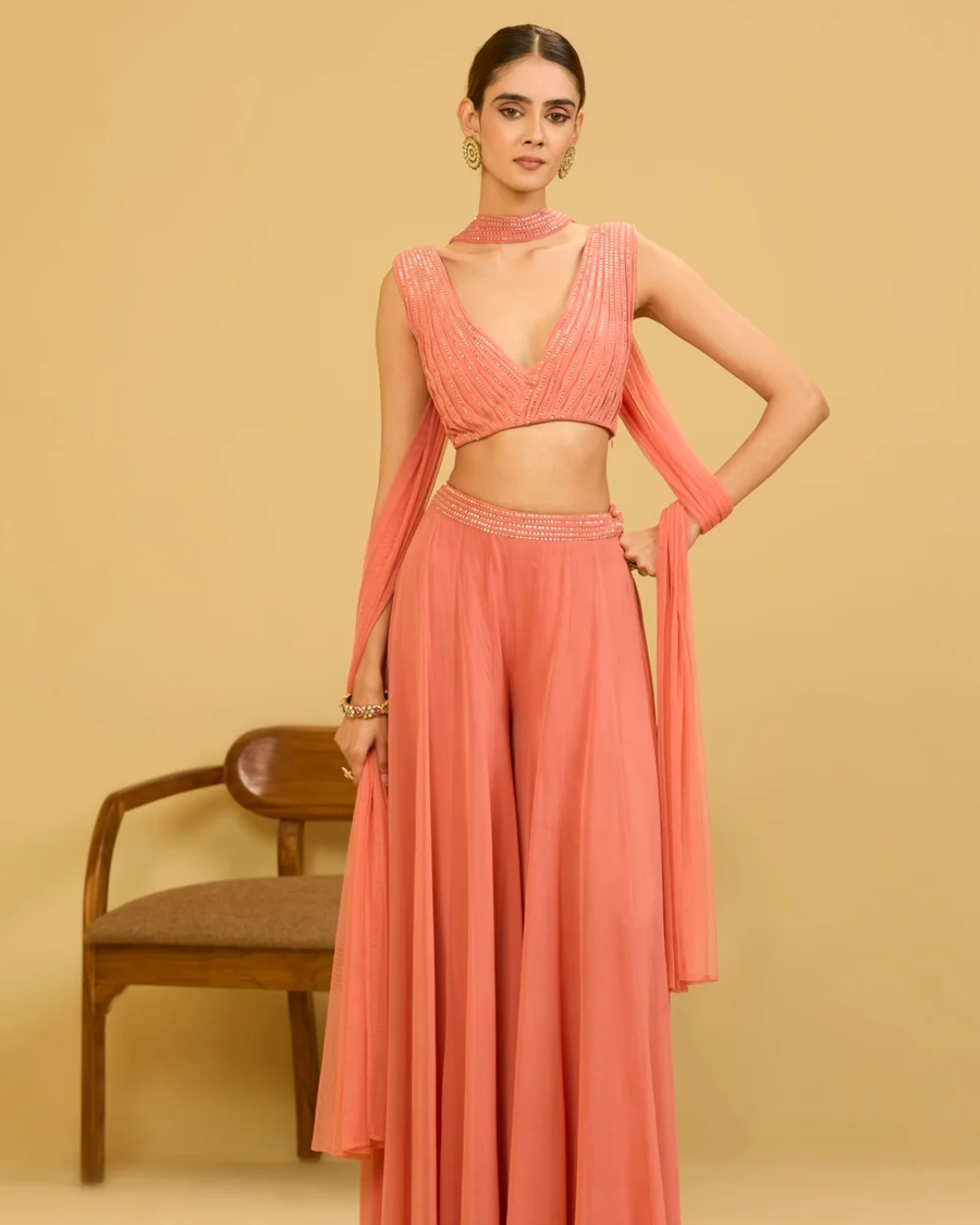 Esha Koul - Pink Palazzo Set From Naaz