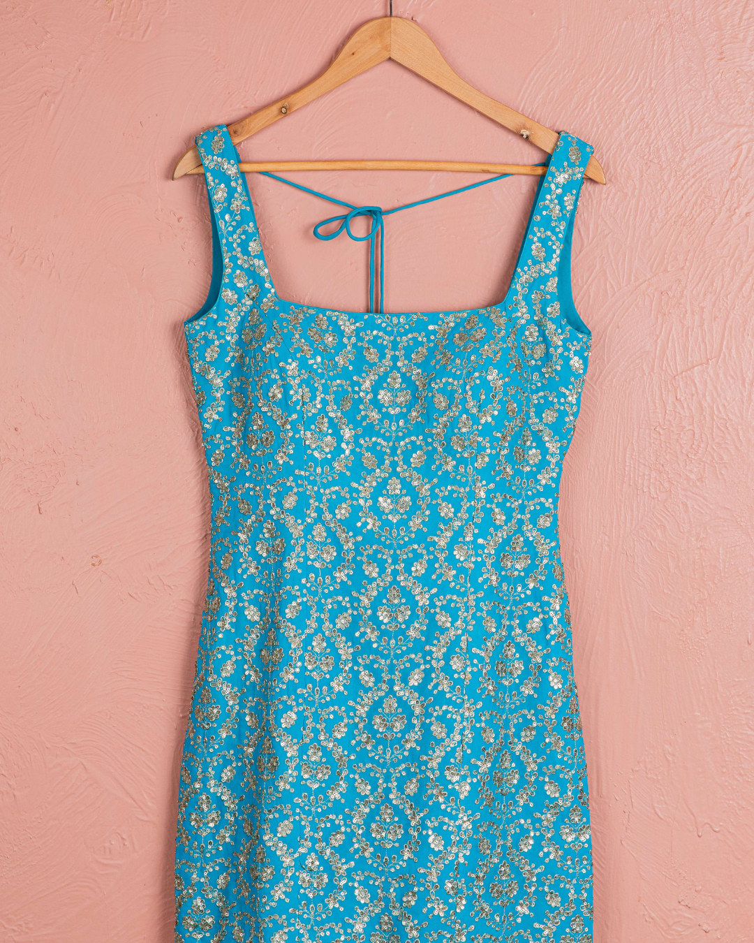 Anisha Shetty - Capri Blue Sequin Sharara Set
