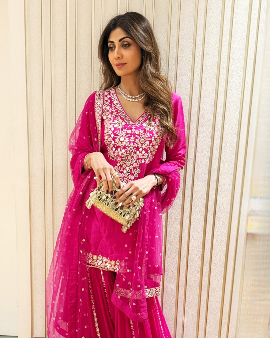 Gopi Vaid - Shilpa Shetty in Ekantika Sharara Set From Jhilmil