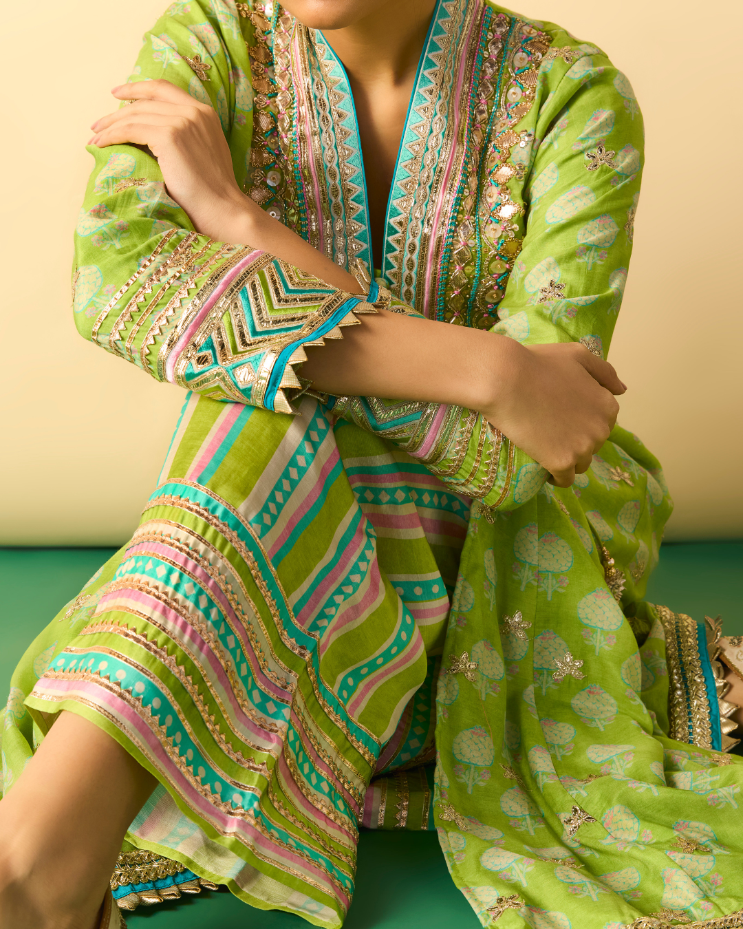 Gopi Vaid - Binita Pallazo Set From Chaar Bagh