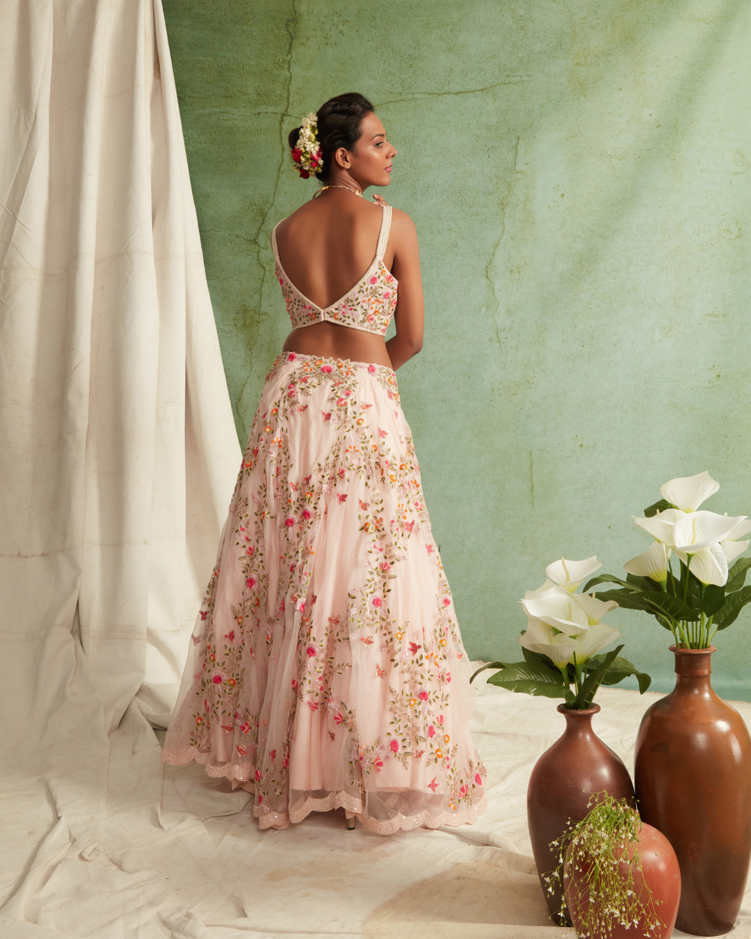 Priyanka Jain - Organza Lehenga With Bustier And Dupatta From Love Of Tomorrow