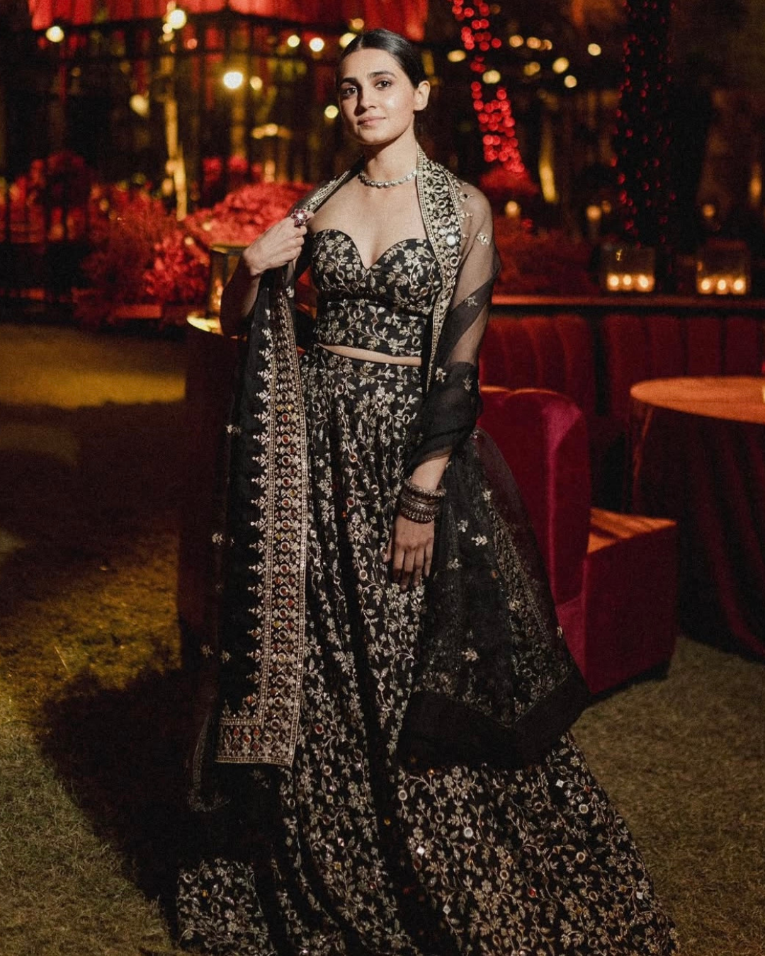 Gopi Vaid - Vedika Pinto in Harshini Lehenga Set From Jhilmil