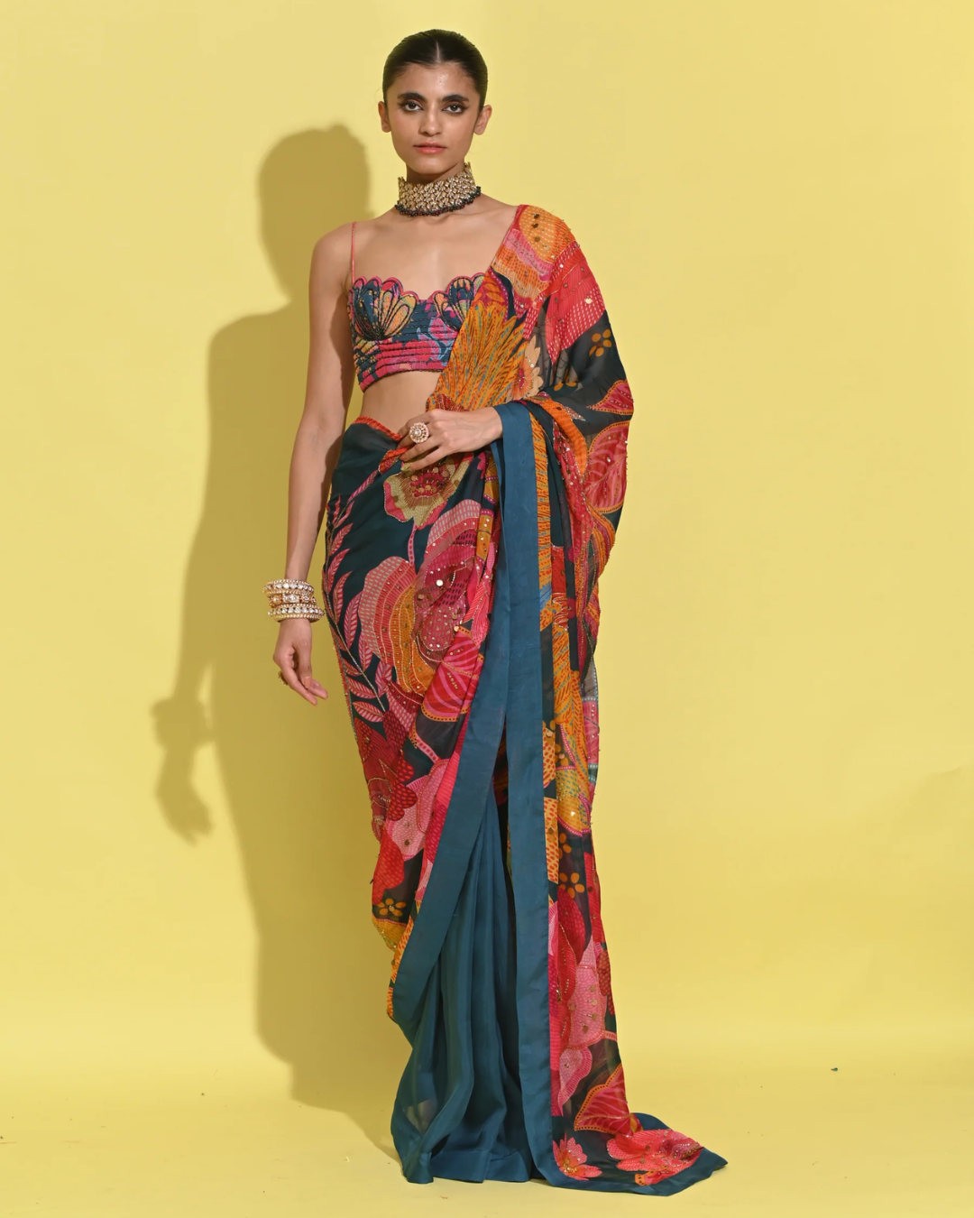 Rishi and Vibhuti - Glam Warp Saree From Tamasha
