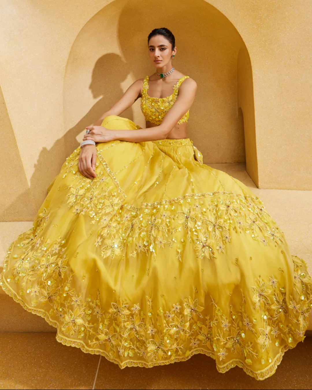 Prevasu - Yellow Lehenga Set From Eraya