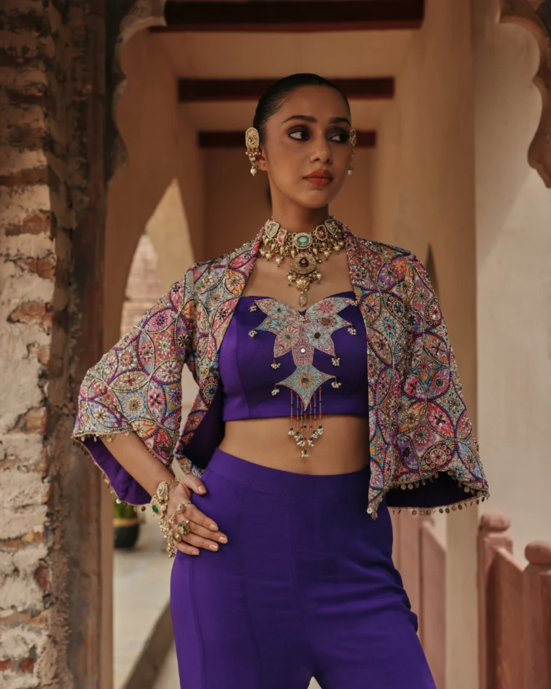 Label Moni K - Ameera Sharara Set From Naqsh