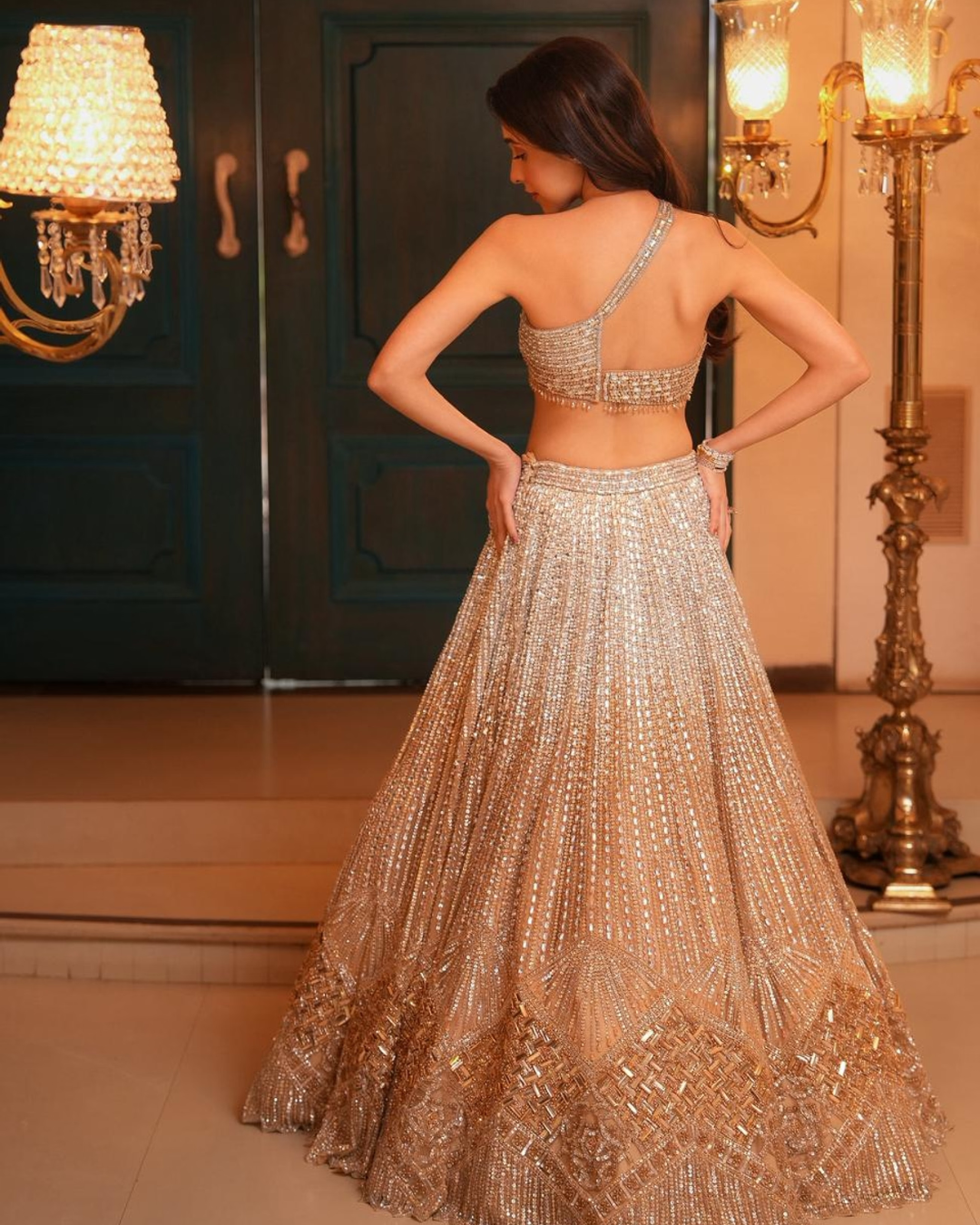 Isa by Dolly Wahal - Athena Shaded Lehenga From Ittara