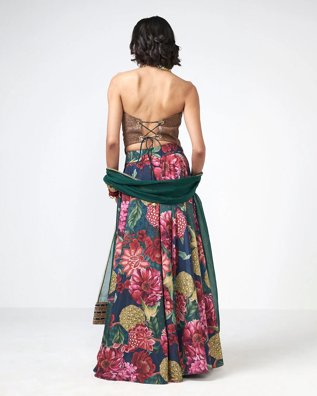 Rishi and Vibhuti - Sunehri Corset Set From Gulon Ke Rang