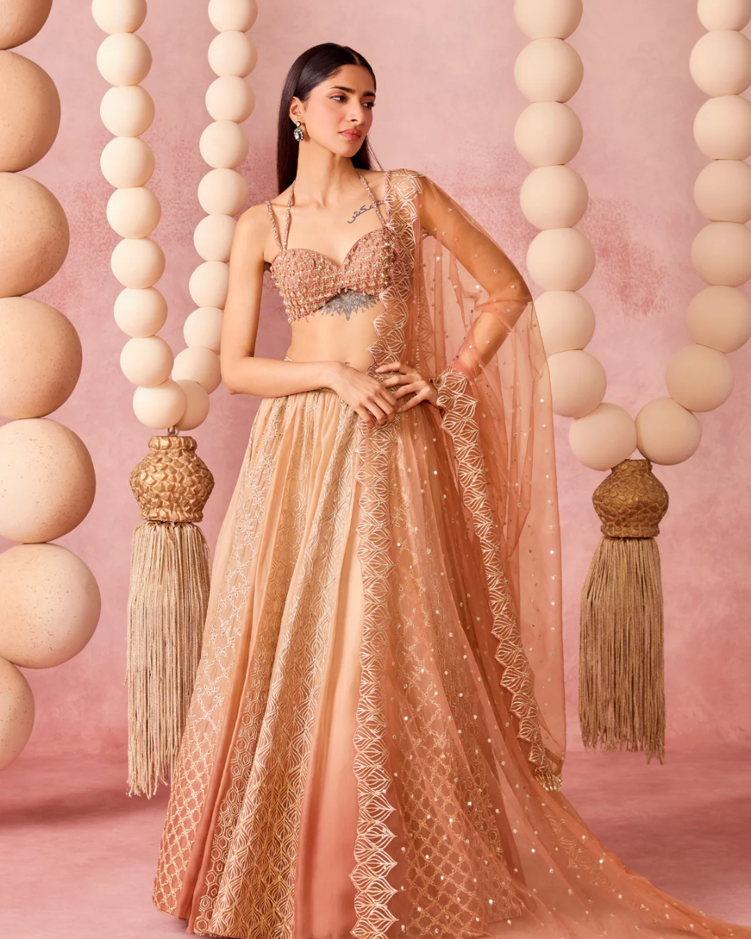 Chamee & Palak - Saachi Lehenga From Jhoom