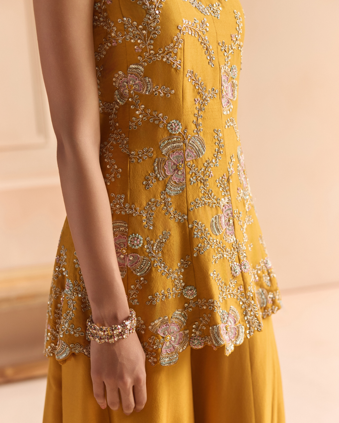 Osaa By Adarsh - Marigold Sharara Set From Off The Record
