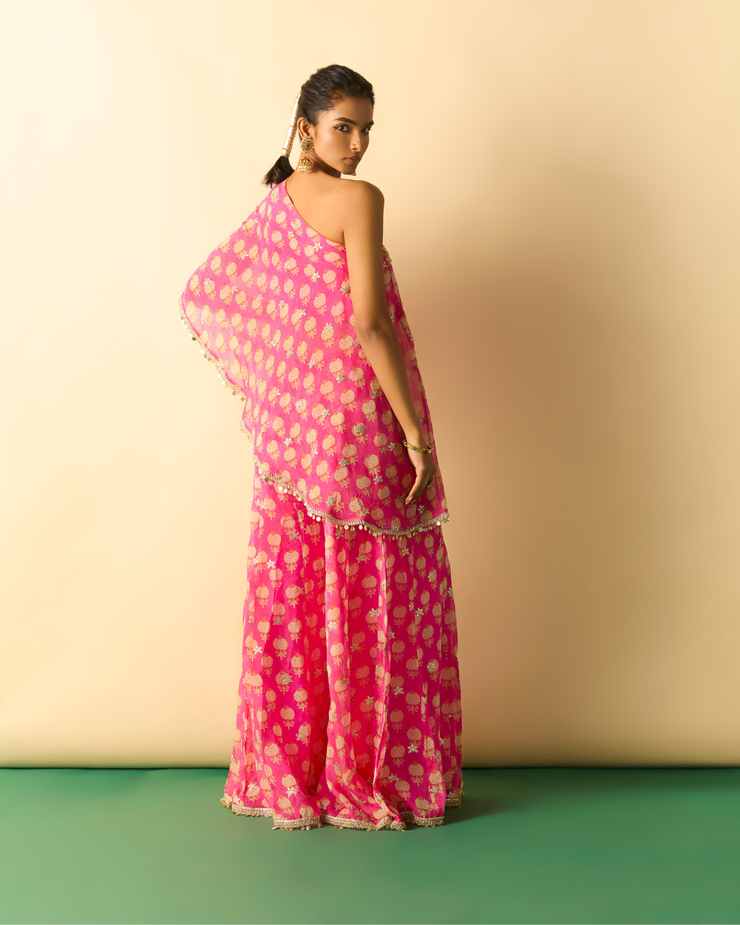 Gopi Vaid - Chhavi One Shoulder Set From Chaar Bagh