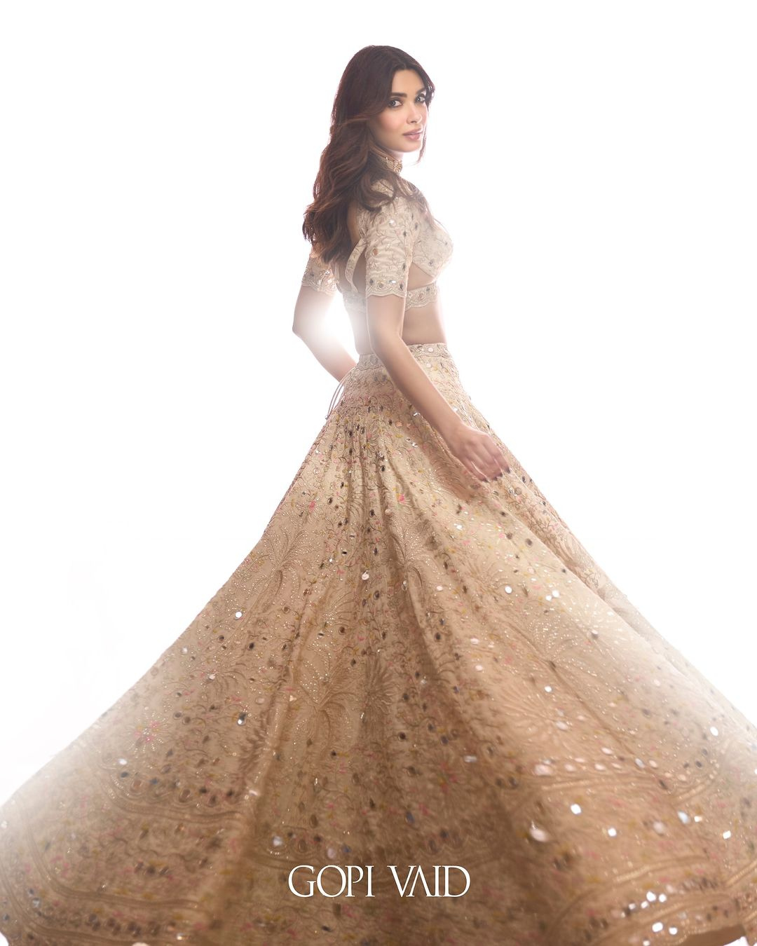 Gopi Vaid - Diana Penty in Raima Lehenga Set From Jhilmil