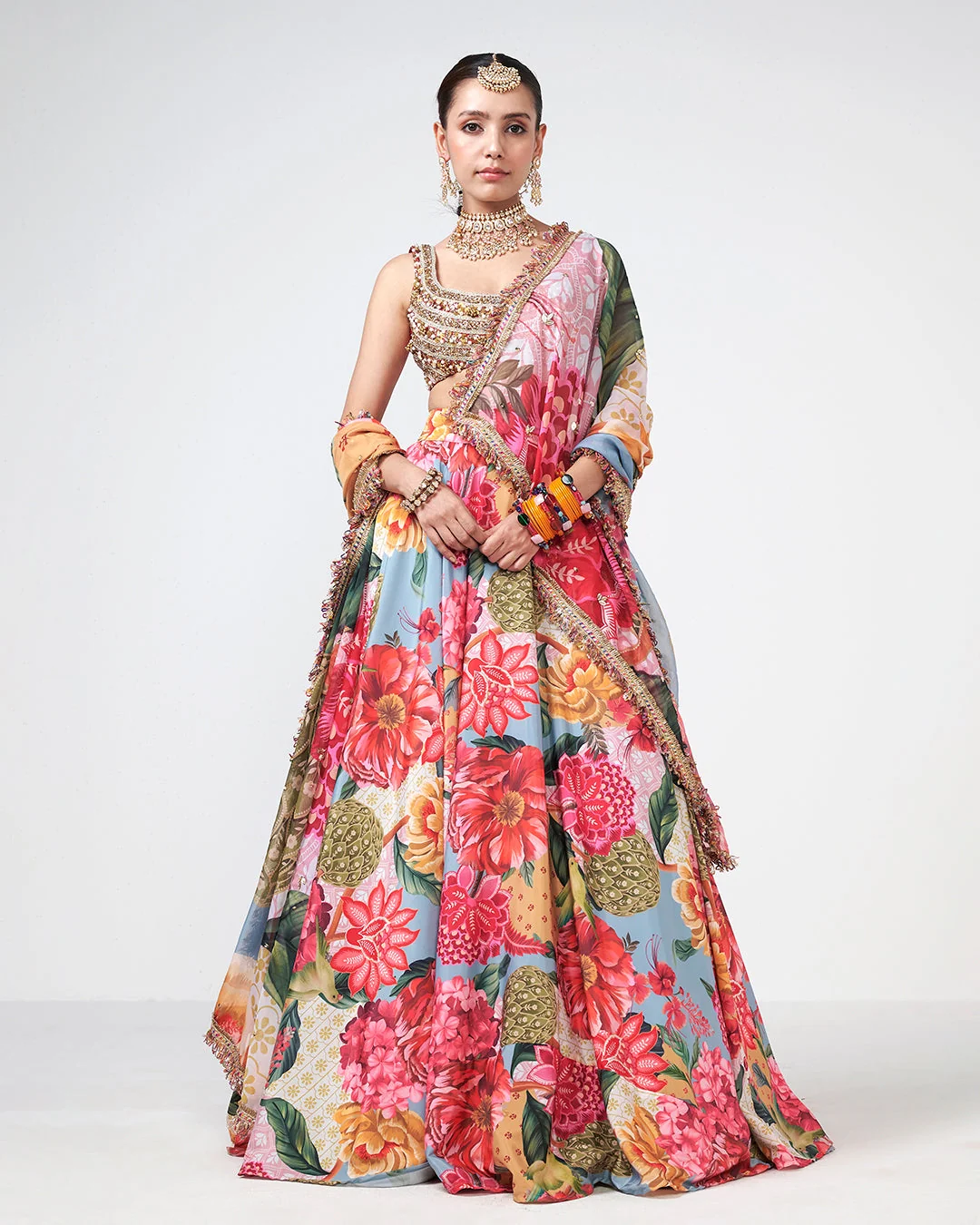 Rishi and Vibhuti - Gul-Bagh Lehnga From Gulon Ke Rang