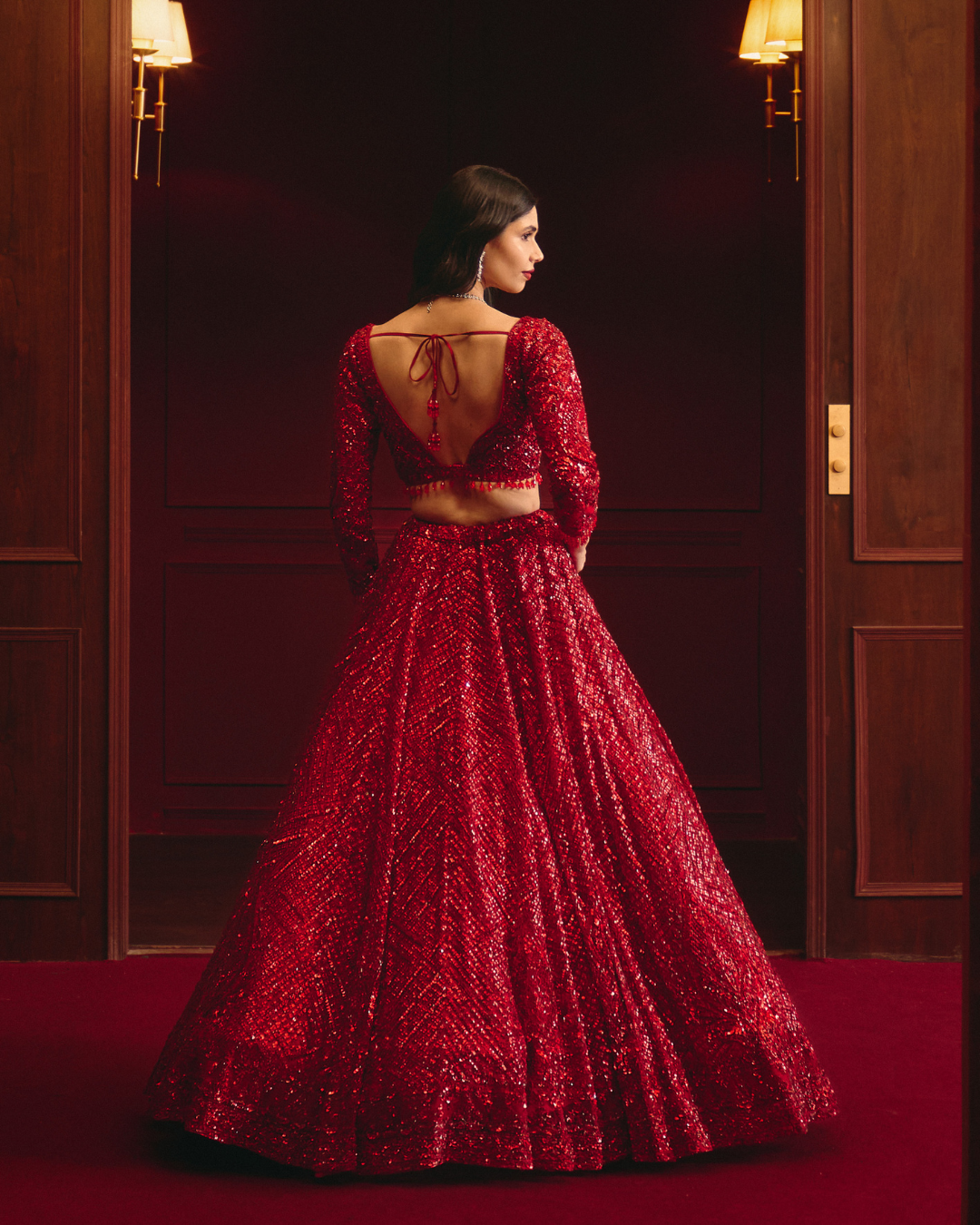 Angad Singh - The Royal Ember with Extra Veil Dupatta From The Regent