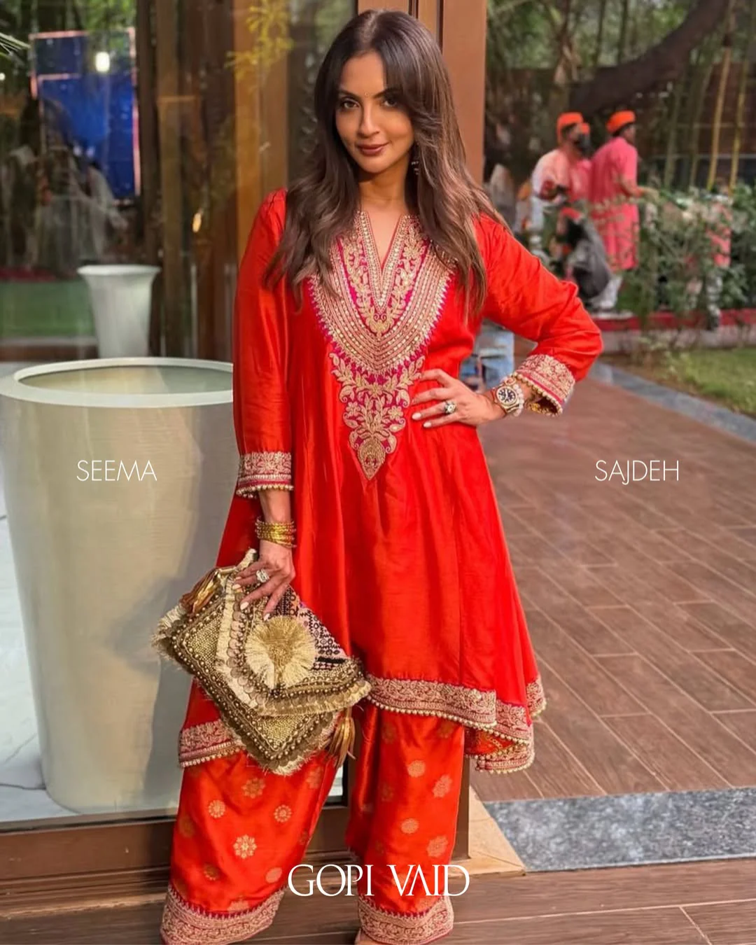 Gopi Vaid - Seema Sajdeh in Nadia Farshi Set From Nizaam