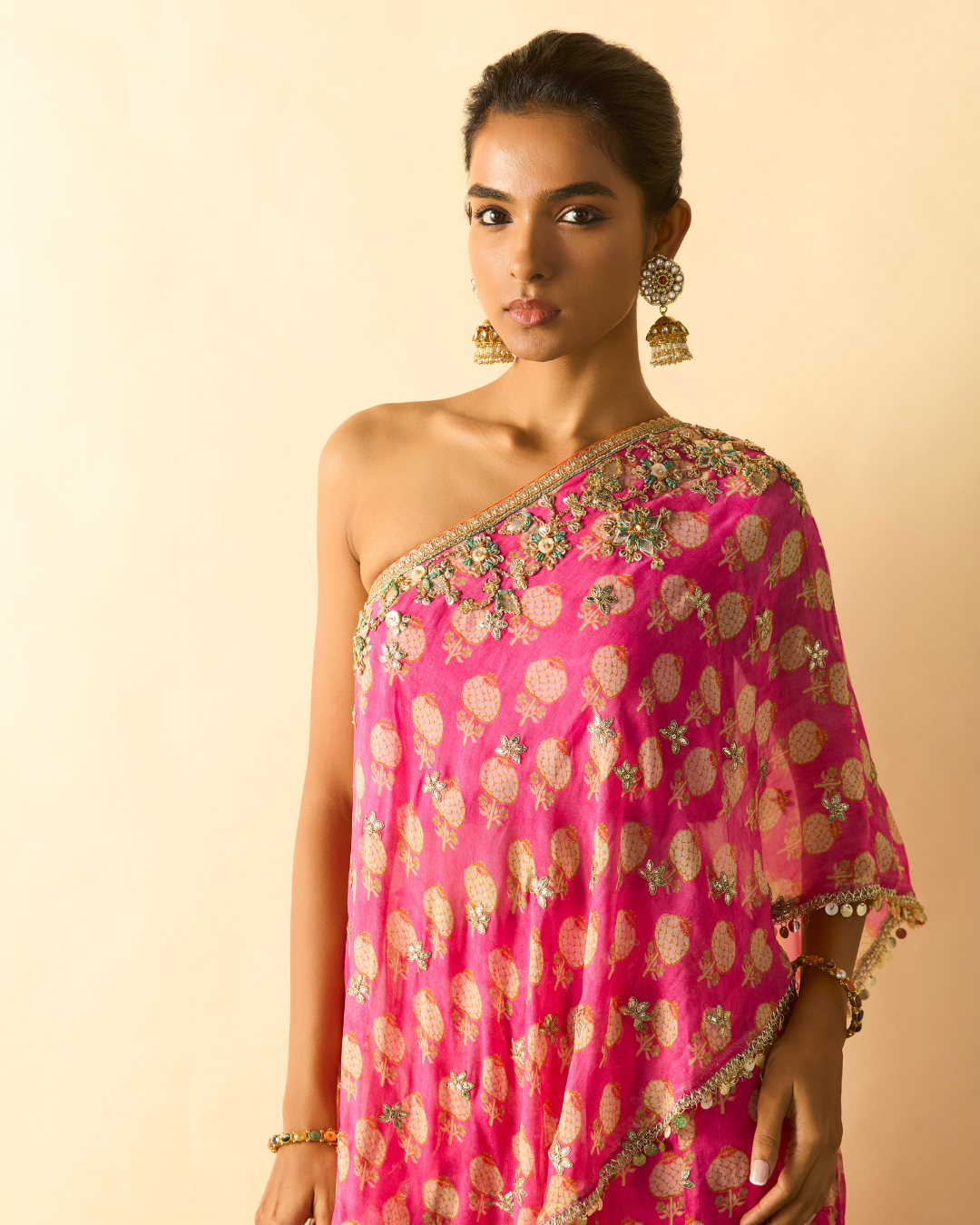 Gopi Vaid - Chhavi One Shoulder Set From Chaar Bagh