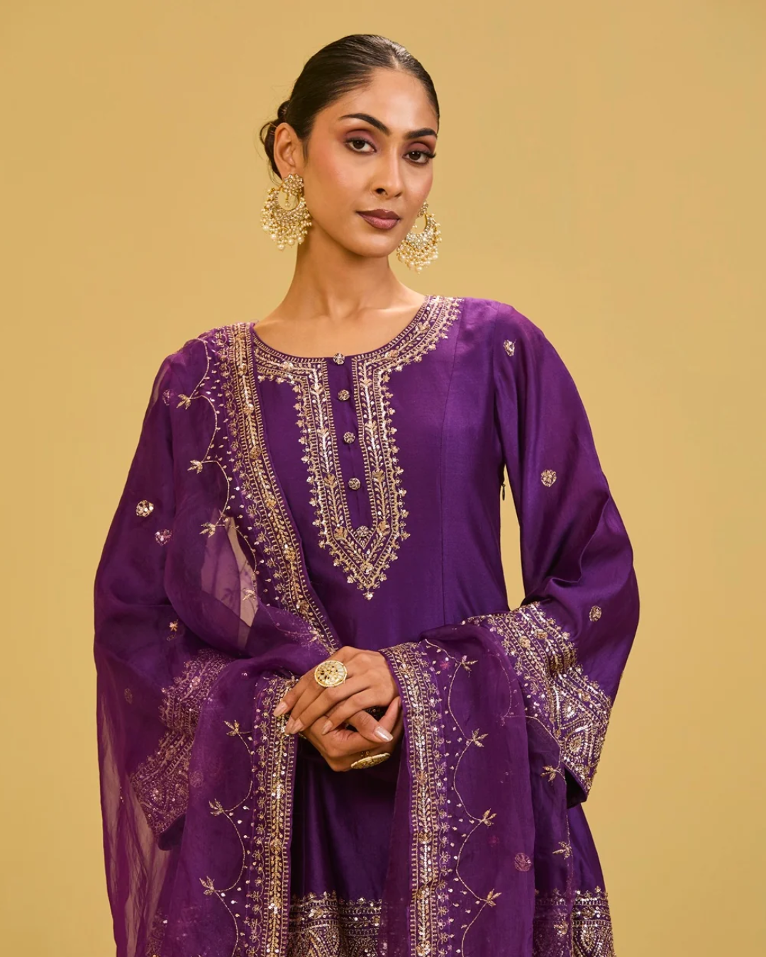 Esha Koul - Purple Sharara Set From Naaz