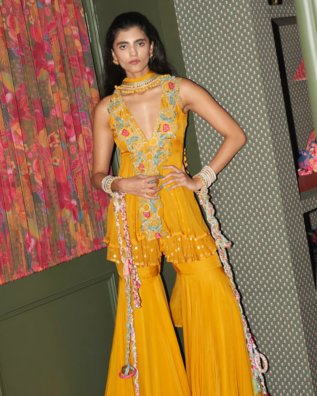 Rishi and Vibhuti - Marigold Merry Mingle Set From Rock & Roll