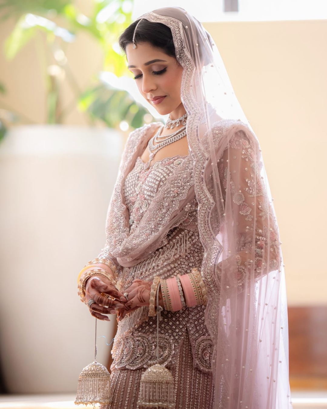 Isa by Dolly Wahal - Blush Pink Bridal Lehenga From Ittara