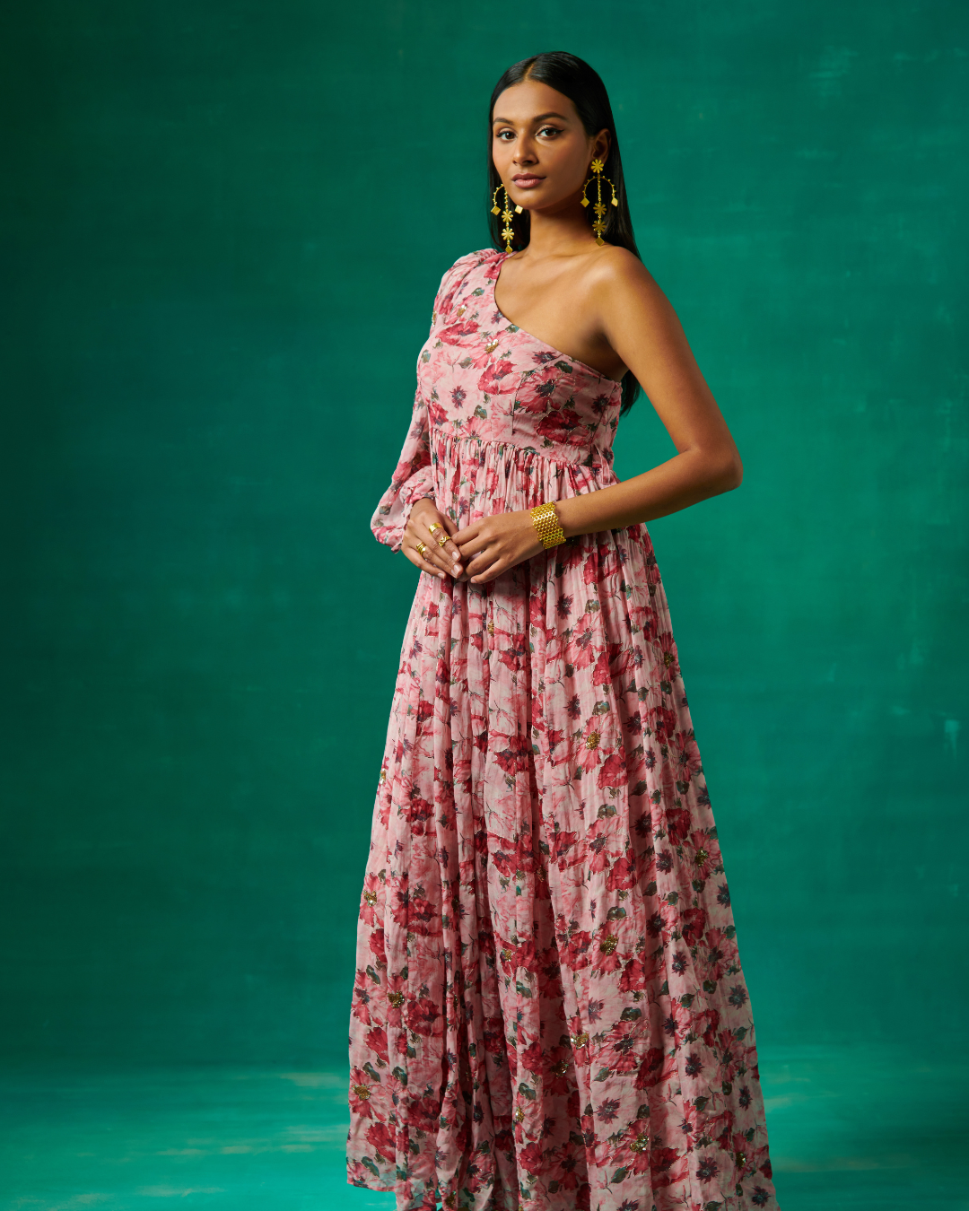 Sonali Bansal - Pink one shoulder gown From Bageecha