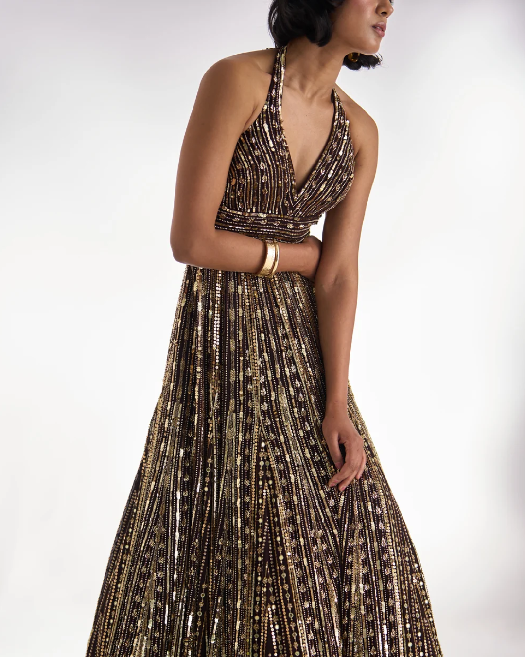 Prevasu - Mocha Brown Gown From Silsila