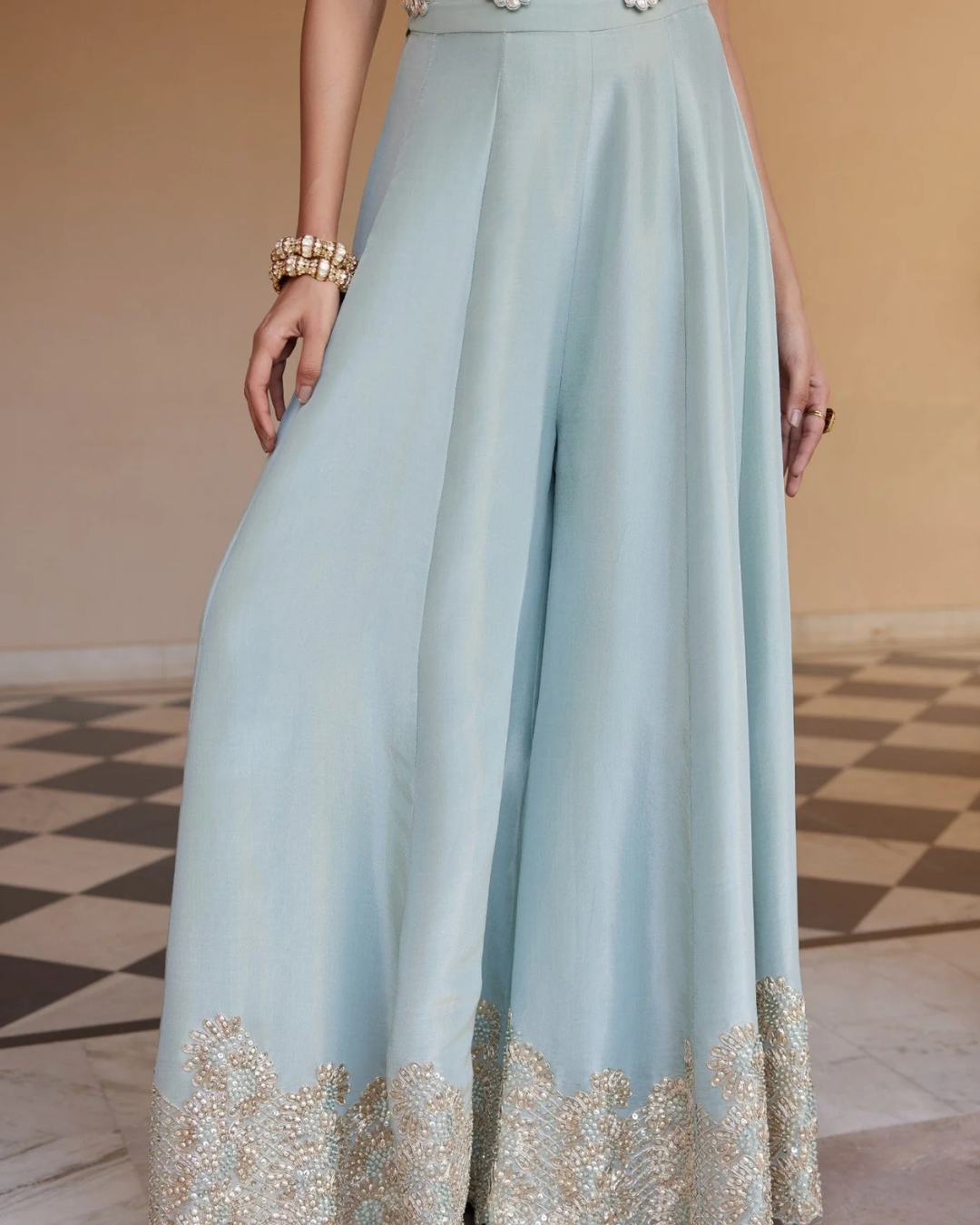 Osaa By Adarsh - Tea Green Embroidered Co-ord Set From RASM