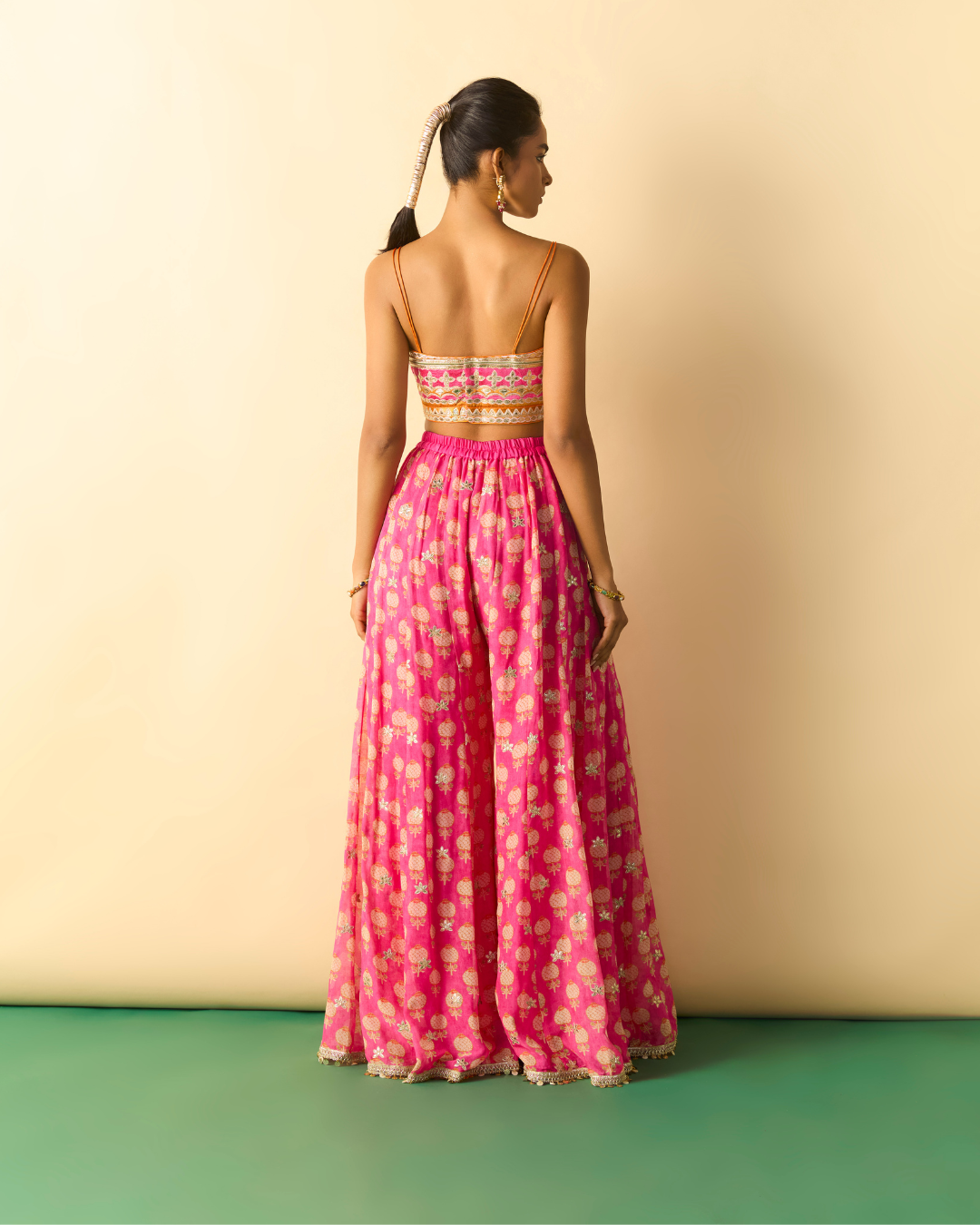 Gopi Vaid - Dharika Cape Set From Chaar Bagh