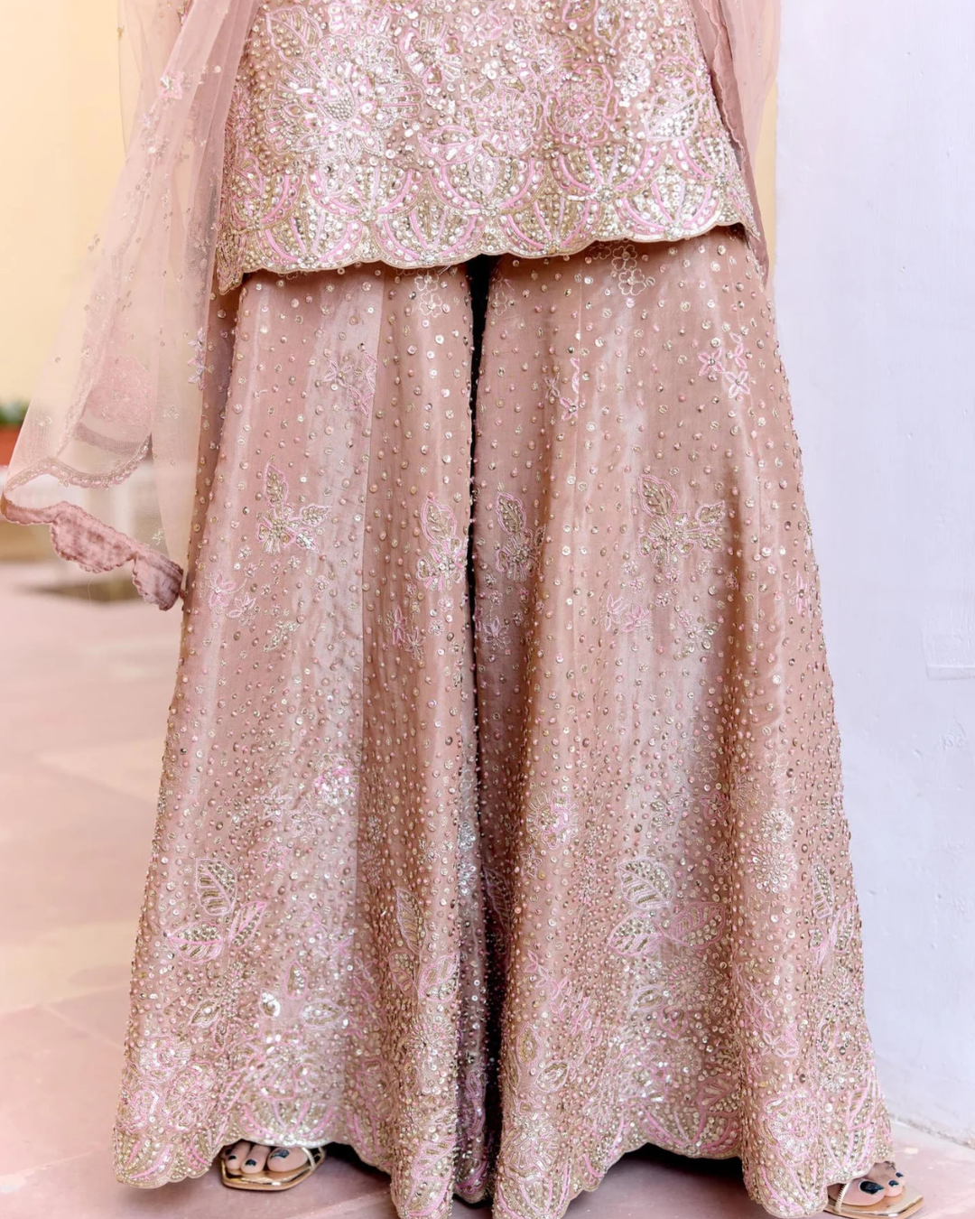 Osaa By Adarsh - Caramel Taupe Sharara Set From SAFAR