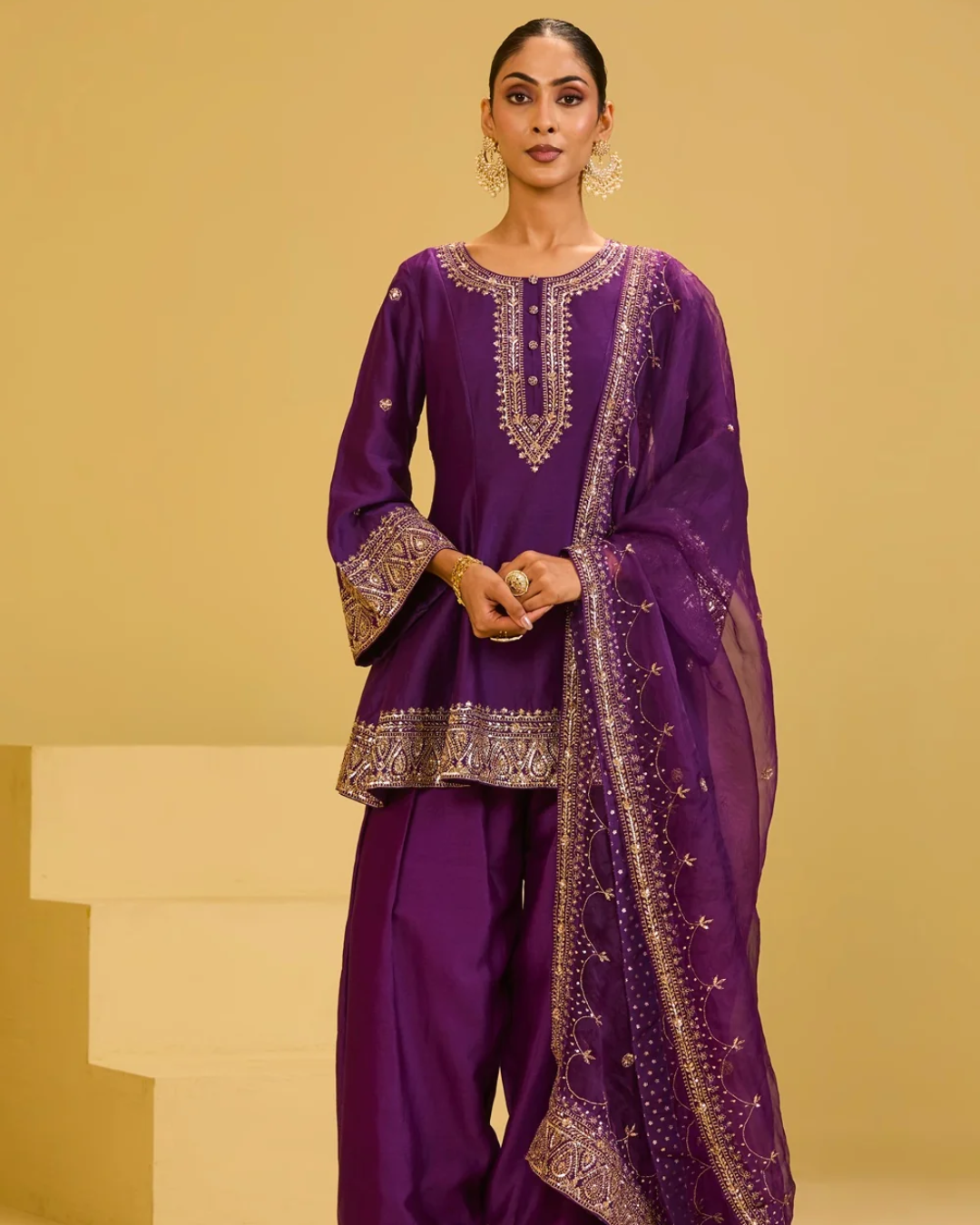 Esha Koul - Purple Salwar Set From Naaz