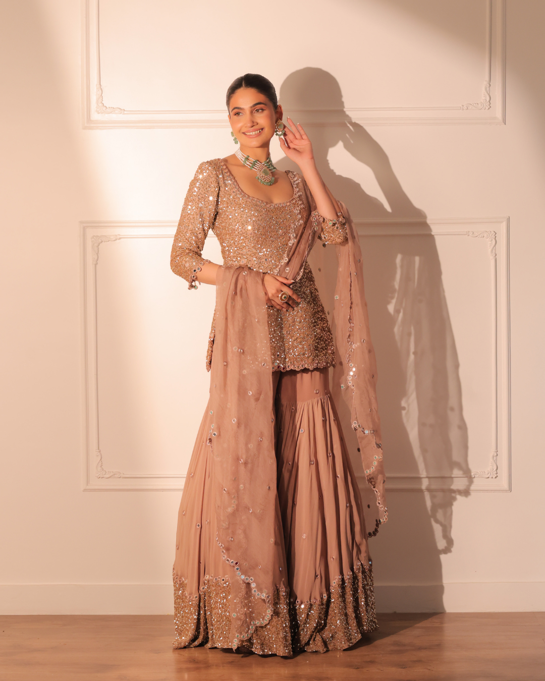 Sonali Bansal - Salma sitara kurta and garara with dupatta From Banno Ki Saheli