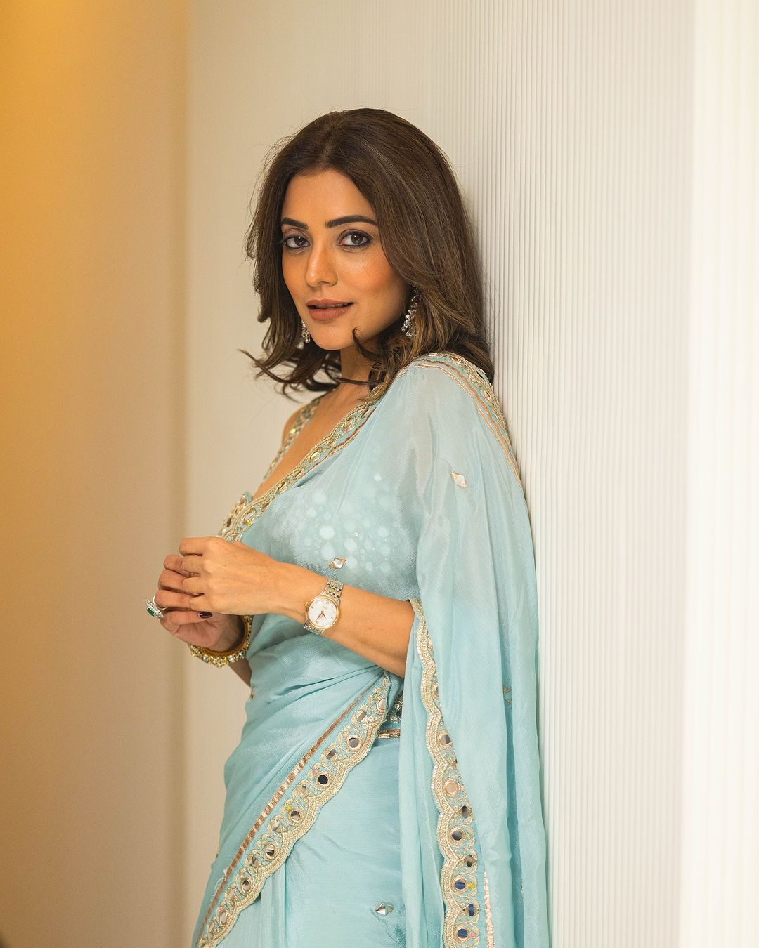 Gopi Vaid - Nisha Aggarwal in Anusha Saree Set From Jhilmil