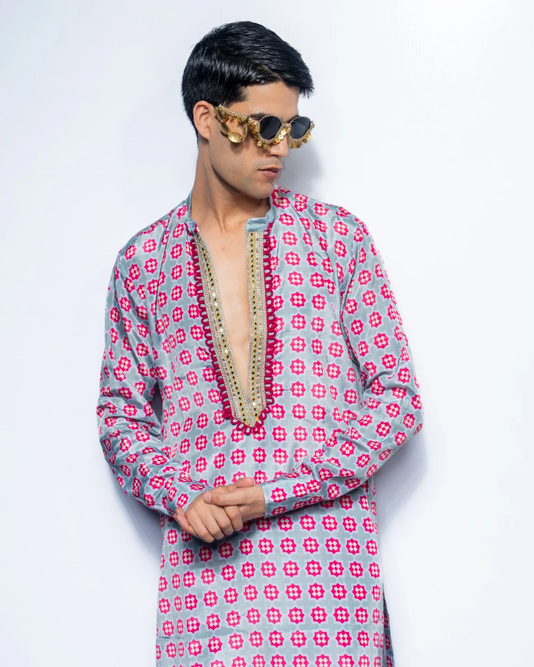 Rishi and Vibhuti - Regalia Kurta Set From Rock & Roll