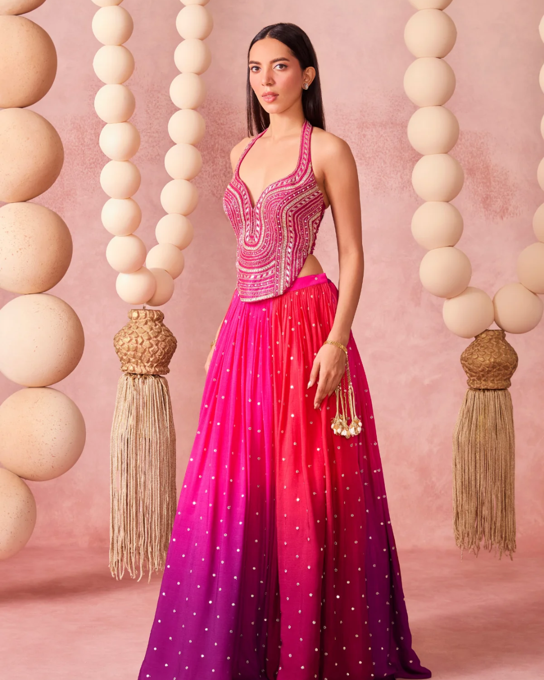 Chamee & Palak - Jugnu Ombre Lehenga From Jhoom