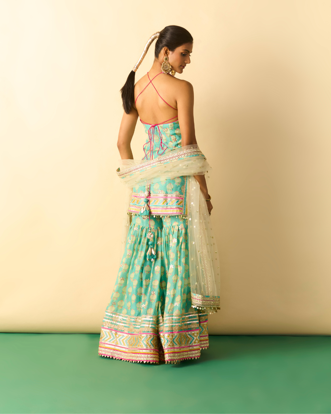 Gopi Vaid - Dwisha Halter Sharara Set From Chaar Bagh