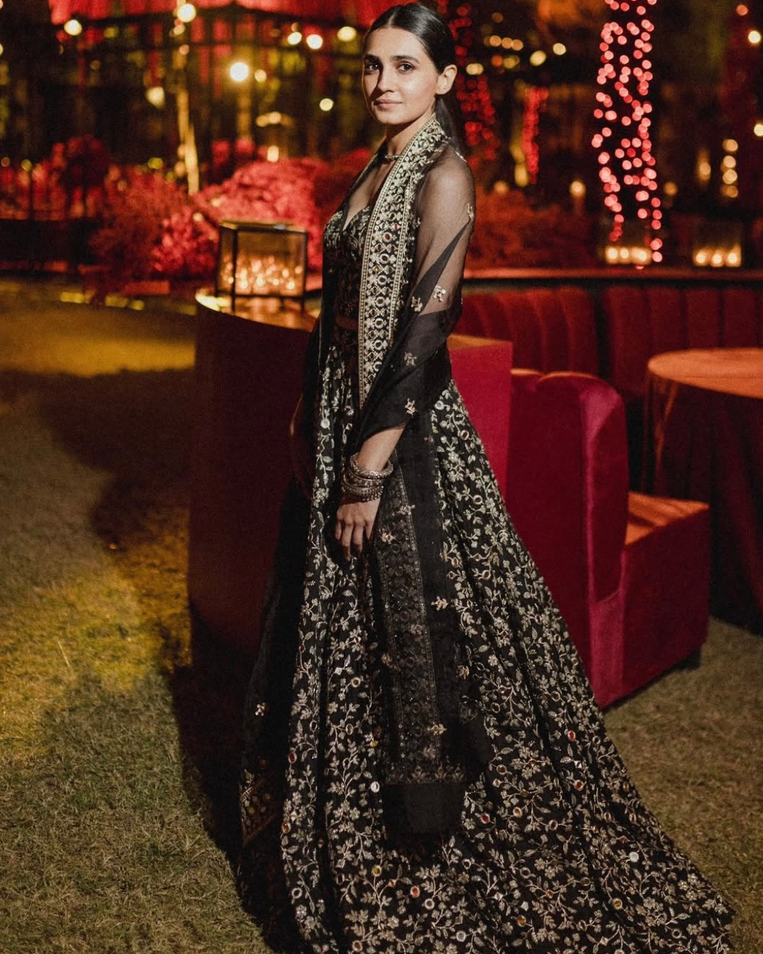 Gopi Vaid - Vedika Pinto in Harshini Lehenga Set From Jhilmil