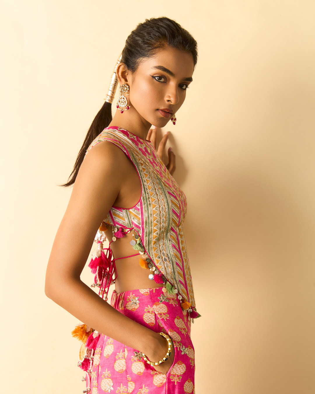 Gopi Vaid - Tara Corset Pant Set From Chaar Bagh