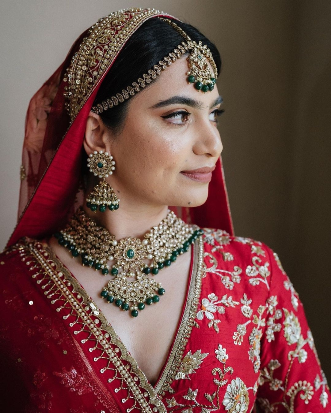 Isa by Dolly Wahal - Red Bridal Lehenga From Bridal