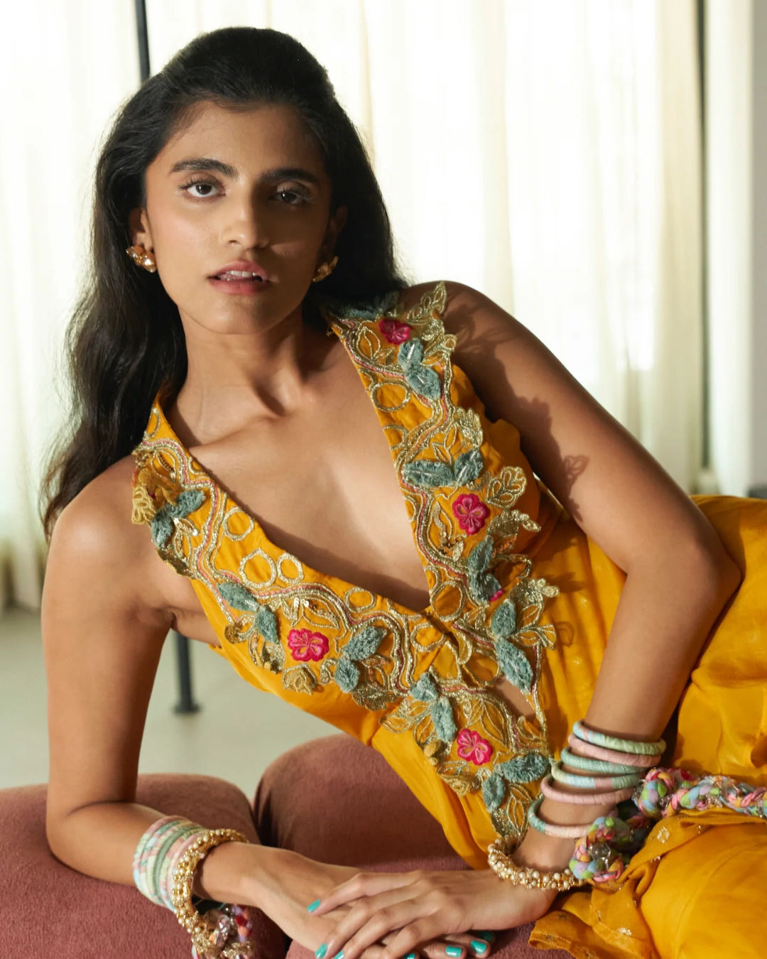 Rishi and Vibhuti - Marigold Merry Mingle Set From Rock & Roll