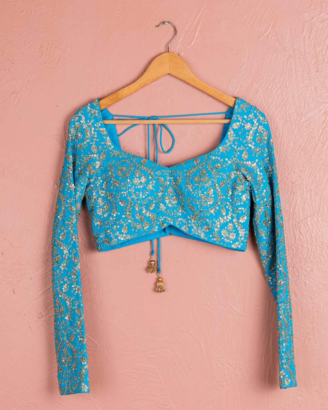 Anisha Shetty - Capri Blue Lehenga Set