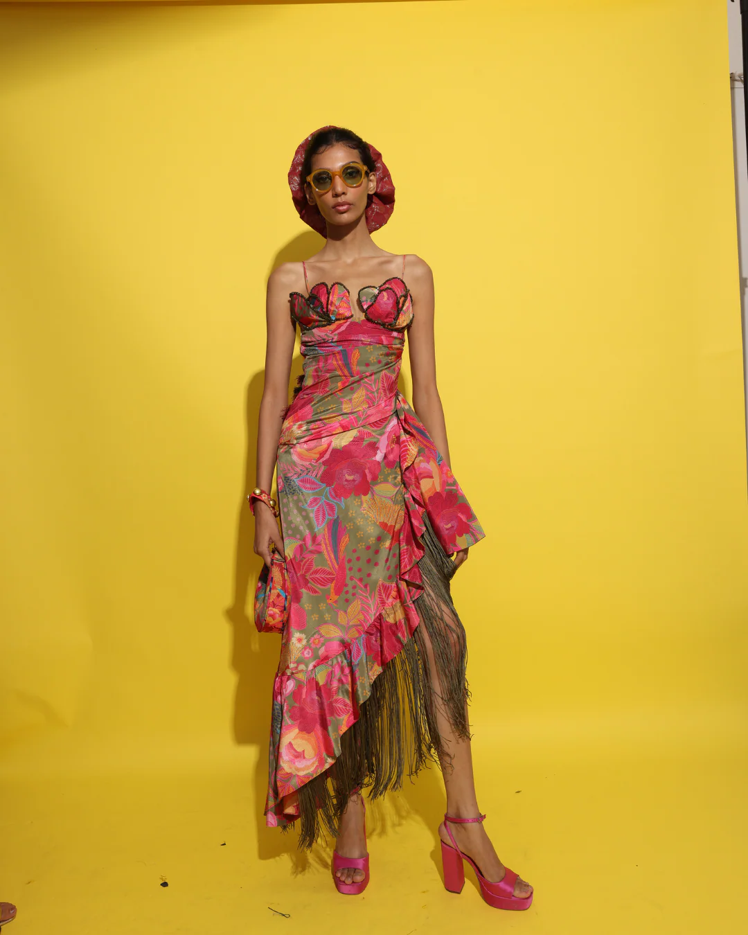 Rishi and Vibhuti - Cocktail drape dress From Tamasha