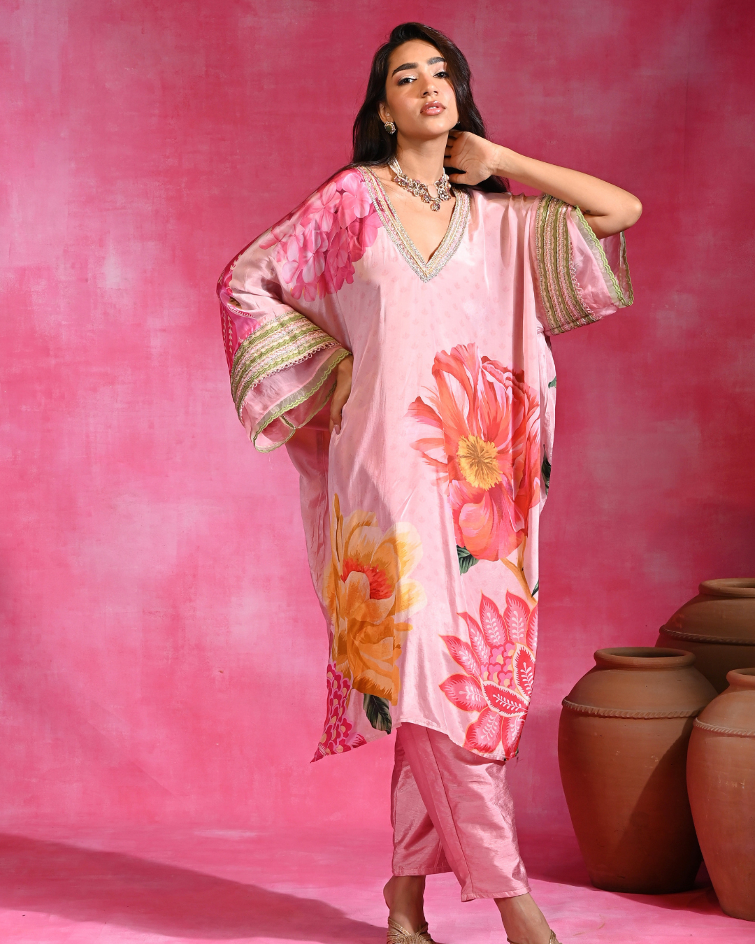 Rishi and Vibhuti - Gulabi Tunic Set From Ek Main Aur Ek Tu