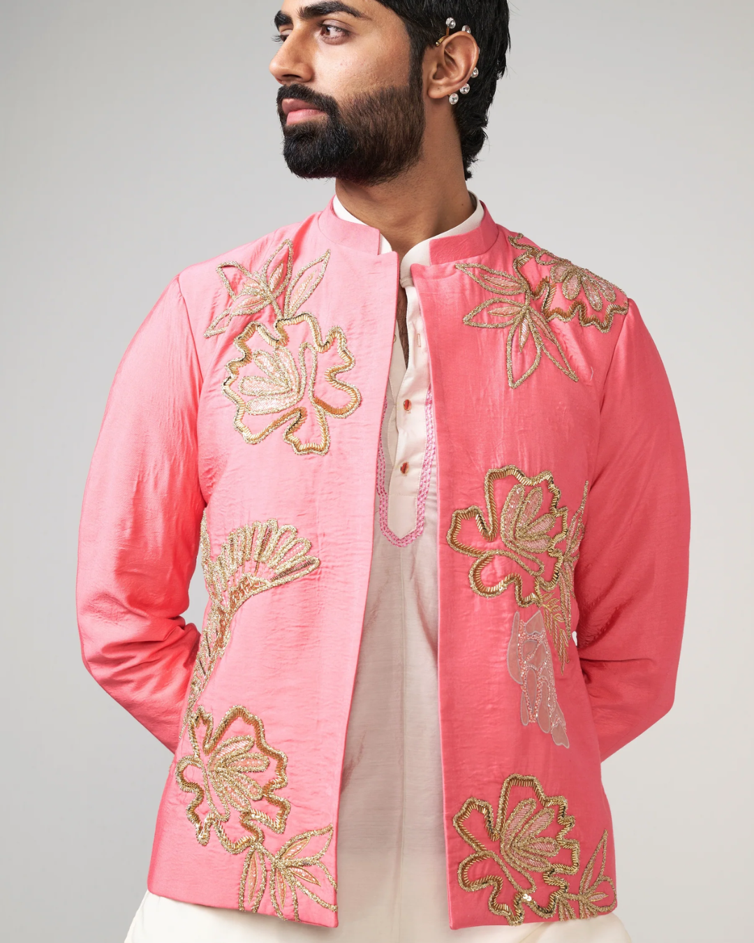 Rishi and Vibhuti - Zariya Pink Set From Gulon Ke Rang