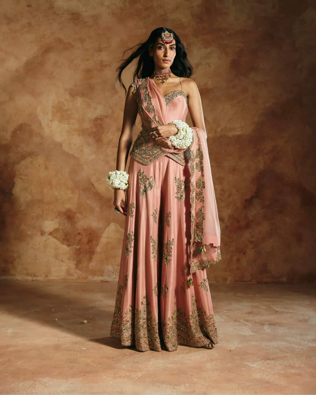 Aman Takyar - Pink Sharara Set From Today's Sindh