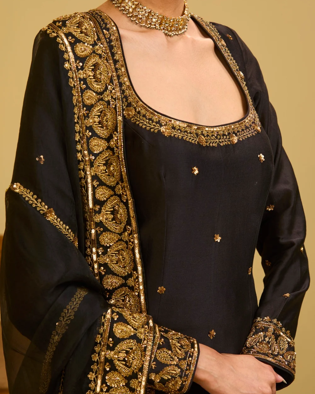 Esha Koul - Black Kurta Set From Naaz
