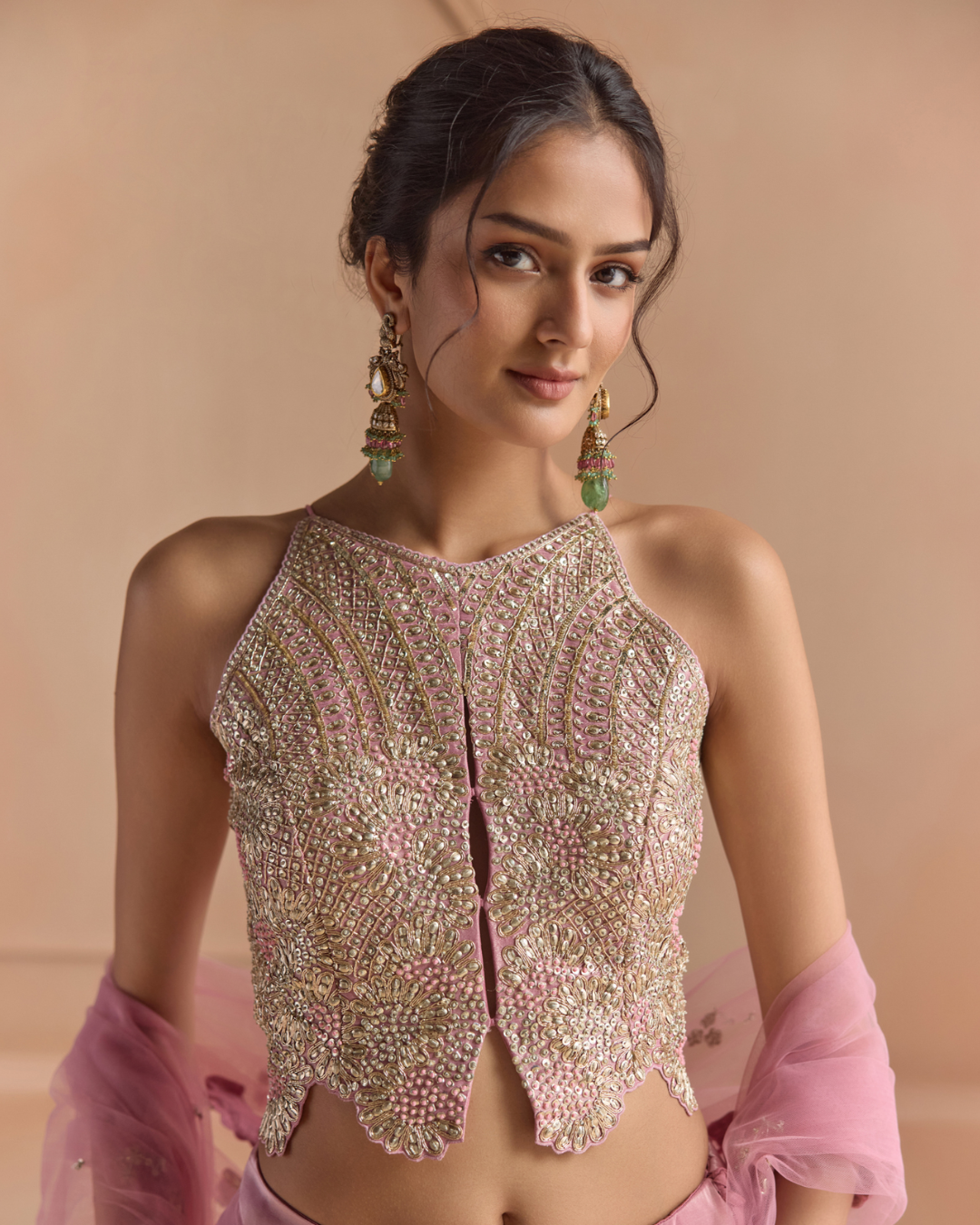 Osaa By Adarsh - Flamingo Pink Lehenga Set From Off The Record