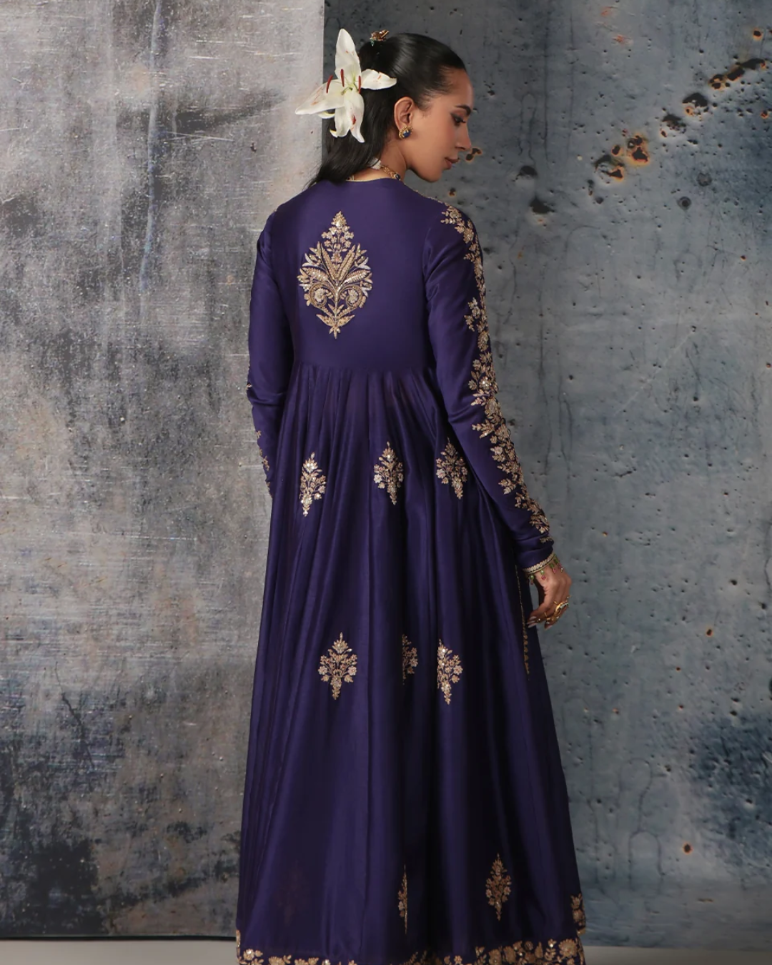 Niti Bothra - Zar-Rang Purple Kalidaar Set